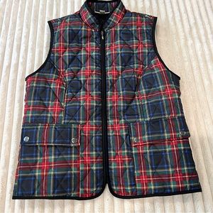 AppleSeeds Petites Plaid Buffalo Check Tartan Black Red Green Vest Women’s SP